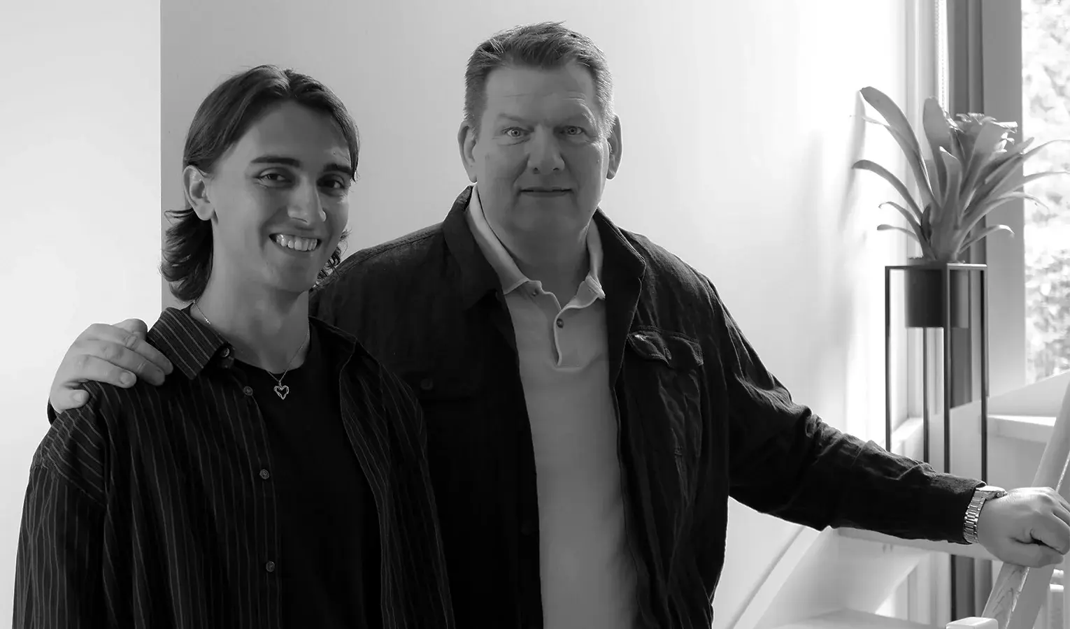 Ethan Navarro og Jan Thomsen, stifterne af AIamigo, sammen